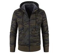 SDER Chandail Tricot à Capuche Homme Veste Zippé Hiver Chaude Pull Camouflage Hoodie Sweater Chandail à Capuche Hoodie Veste En Maille Gilet Polaires Polaires Doublé Veste Hiver Avec Capuche Blouson