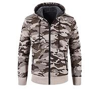 SDER Chandail Tricot à Capuche Homme Veste Zippé Hiver Chaude Pull Camouflage Hoodie Sweater Chandail à Capuche Hoodie Veste En Maille Gilet Polaires Polaires Doublé Veste Hiver Avec Capuche Blouson