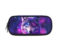 SdetYuia Trousse à crayons Koala pour filles avec fermeture éclair - Durable - Pour enfants et garçons - Trousse à crayons portable - Fournitures scolaires, Galaxy Wolf., 8.8"x1.7"x4.1", Trousse à
