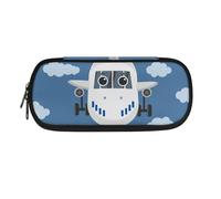 SdetYuia Trousse de rangement multifonction en forme de lapin pour adultes, enfants, adolescents, filles, garçons, école, Avions de dessin animé, 8.8"x1.7"x4.1", Ensemble cartable