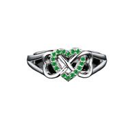 SDEWFFWSA Bague mignonne en forme de cœur pour femme, bague polyvalente tendance pour l'automne et l'hiver, bijou élégant à porter au quotidien, 10, Métal, Pas de pierre précieuse