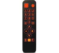 SDF00400 FeinControl Télécommande Universelle avec de grands boutons lumineux fonction d'apprentissage noir
