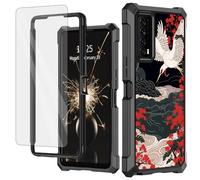 SDFCVBTYU TCL Stylus 5G Coque pour TCL Stylus 5G avec protection d'écran en verre trempé, protection intégrale 2 en 1, résistante aux chocs, coque de téléphone résistante aux chocs pour TCL Stylus 5G,