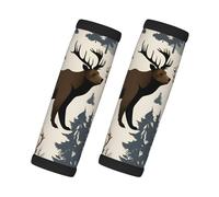 SDFHU Animal Wilderness Bear Deer Print Suitcase Handle Grips Bagages Wrap Grips Accessoires de Voyage Convient Porte Voiture