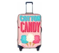 Sdfhu Cotton Candy Housse de protection lavable anti-rayures pour valises Motif barbe à papa, blanc, Large