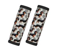 SDFHU Dachshund Weiner Pet Dogs Print Suitcase Handle Grips Bagages Wrap Grips Travel Accessories Fits Car Door