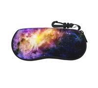 SDFHU Étui rigide souple pour lunettes de soleil Motif galaxie dans l'univers, noir, taille unique