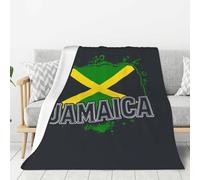 SDFHU Grande couverture douce et épaisse avec imprimé de bulles jamaïcaines - Convient à tous les types d'utilisateurs - Pour lit, canapé, camping