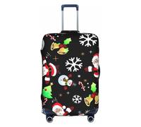 Sdfhu Housse de bagage de voyage unique avec impression Merry Christmas - Lavable et anti-rayures - Pour les vacances, blanc, Large