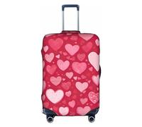 Sdfhu Housse de bagage de voyage unique lavable anti-rayures pour la Saint-Valentin, blanc, Medium