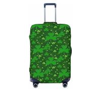 SDFHU Housse de protection personnalisée pour valises de voyage avec imprimé à paillettes pour la Saint-Patrick, noir, Medium