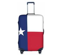 Sdfhu Housse de protection pour valise de voyage lavable anti-rayures Motif drapeau du Texas, blanc, X-Large