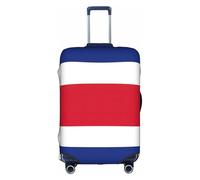 Sdfhu Housse de protection pour valise, lavable et anti-rayures Motif drapeau du Costa Rica, blanc, Large