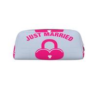 SDFHU Just Married Trousse à crayons multifonction avec fermeture éclair pour adultes