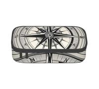 SDFHU Loi de la boussole Navigation 1 Imprimer Trousse Multifonctionnelle Papeterie Sac de Rangement Fournitures Articles Cosmétiques Adultes