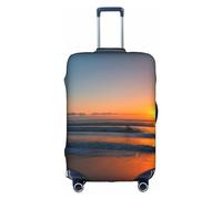 Sdfhu Magnifique housse de bagage de voyage unique avec motif lever de soleil - Anti-rayures - Pour les vacances, blanc, Medium