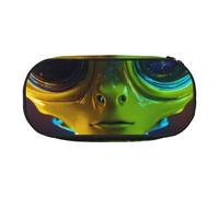 SDFHU Trousse à crayons avec imprimé Alien Planet - Fournitures de bureau - Unisexe - Convient à toutes les occasions, Noir/blanc, One Size, Mignon