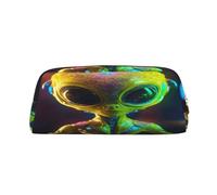 SDFHU Trousse à crayons multifonction avec fermeture éclair pour adultes Motif Alien Planet