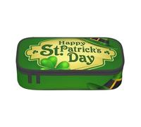 SDFHU Trousse à crayons multifonction avec impression Happy St. Patrick, sac de rangement, fournitures cosmétiques, articles pour adultes