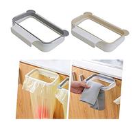 SDFSD 2 Pièces Support de Sac Poubelle, Support pour Sac Poubelle de Cuisine, Support de Sac Poubelle Suspendu, Used to Put Garbage Bags in the Kitchen and Bathroom (Apricot, Gray)