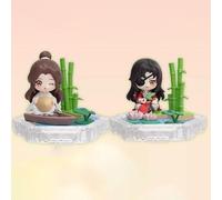 Sdfsed 10 cm Heaven Official's Blessing Xie Lian & Hua Cheng Figure PVC Statue Anime Figures Action Figure Model Collection Poupée Décoration Jouet Cadeau (Taille : Transparent)