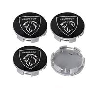 SDFSJJHB 4 Pièces Car Cache Moyeux, pour Peugeot 308 2016-2019 2020-2024 Hub Center Cap éTanche Poussière Rim décoration Couverture