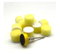 SDFUBO Kit de 11 mini tampons polissage en mousse for perceuse voiture, 25 mm, 2,5 cm, avec crochet et boucle, laine éponge support .0306