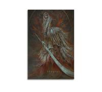 SDFUIJXCV Impression sur toile « Only The Shadow of The Wolf Is Gone Twice The Game » - Poster décoratif sur toile moderne pour chambre à coucher (20 x 30 cm)