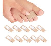 SDFWGG 10 Pièces Attelle D'orteil en Marteau Correcteur Marteau Redresseur Bande de Soutien pour Orteils Orthese Orteil en Griffe Bandages D'orteil pour Corriger les Orteils Tordus (L)