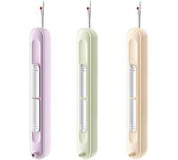 SDFWGG 3 Pièces Enfile Aiguille Couture Accessoires Mercerie 2 En 1 Enfile Aiguille Couture Main Passe Fil Couture Seam Ripper Needle Threader Enfile-Aiguilles Pour Couture(3 couleurs)