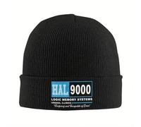 SDFXCDR Chapeau Chaud d’Hiver, 2025 Nouveau HAL 9000 Casquettes usées Tricote, Tuques d’Automne Hiver Amples 2001 : Une Odyssée de l’Espace Casquettes Hommes Femmes Chapèl décontracté en Acrylique