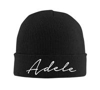 SDFXCDR Chaud en Hiver Adele Nom Fanart Bonnet Chapeaux Tricot Bonnet Hommes Femmes Rétro Thermique Élastique Bonnet Chapeaux Automne Gym Cap