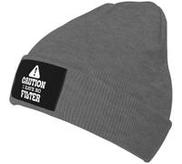 SDFXCDR Chaud en Hiver Je n’AI Pas de Filtre Hommes/Femmes Bonnet Chapeau d’Hiver Chapeaux en Tricot Chaud Doux Stretch Épais Tendance Bonnettte Tricoté Noir