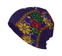 SDFXCDR Chaud en Hiver Mes De La Herencia Hispana Casual Beanie Caps Unisexe Cap Tricot Hat Mince Hiver Chapeaux Doux