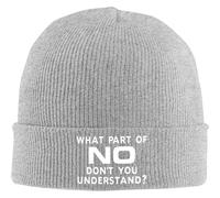 SDFXCDR Chaud en Hiver Quelle Partie de ne comprenez-Vous Pas Bonnet Slouchy Knit Cap Chapeau d’Hiver Chaud Noir pour Les Hommes Femmes Porter quotidiennement Camping