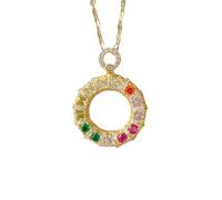 SDFXCDR Collier Homme Charme de Mode Classique Micro coloré incrusté Mignon Cercle Collier Banquet personnalisé Exquis