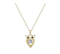 SDFXCDR Collier Homme Classique Personnalisé Micro Set Black Owl Collier avec de Grands Yeux Mode Magnifique Fête Dîner Filles Cadeau
