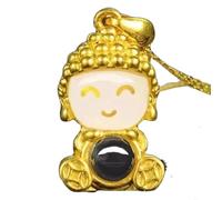 SDFXCDR Collier Homme Collier Bouddha Souriant à la Mode et Mignon Pendentif de Projection de Bouddha personnalisé Cadeau de Bijoux d’Anniversaire
