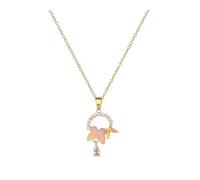 SDFXCDR Collier Homme Collier Papillon Charmant Micro incrusté Classique et personnalisé, Exquis et à la Mode Fille Pompon fête