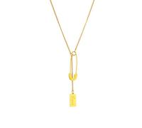 SDFXCDR Collier Homme Géométrique Pin Rectangulaire Pendentif Collier Femme Mode Tempérament Réglable Bijoux Accessoire