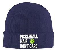 SDFXCDR Coton Chaud d’Hiver, Cheveux de Pickleball drôles ne t’inquiète Pas Tuque d’Hiver Tuques Unisexe, Bonnet Chaud et Douillet en Maille avec Poignet