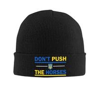 SDFXCDR Winter Warmth,Don't Push The Horses Skullies Beanies Caps Winter Warm Knit Hats Adult Unisex Funny Sarcastic Minds Bonnet Hat