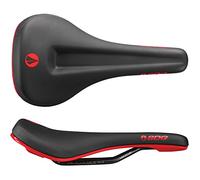 SDG 812367017801 Selle Bel-Air 3,0 Max Lux/Alu-Noir/Rouge Adulte Unisexe, Nera/Rossa, Taille Unique