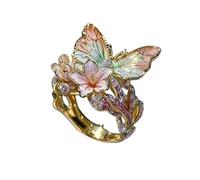 SDGBCXD bague, Accessoires for filles, bague papillon réglable à la mode, ma fille, Fidget(D)