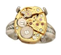 SDGBCXD bague, Bagues for hommes, bagues for femmes, cadeaux, bague de personnalité Hip Hop créative, Punk futuriste(Gold,11)