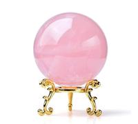 SDGBCXD Boule de Cristal, Figurine de sphère Divination en Pierre précieuse | Décoration Bureau, Collection décorative, 11 cm(9cm)