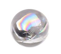SDGBCXD Boule de Cristal, Sphère de Cristal Quartz Transparent Naturel, Aura Arc-en-Ciel, spécimen minéral Poli, Pierre précieuse guérison, 2 pièces(2Pcs)