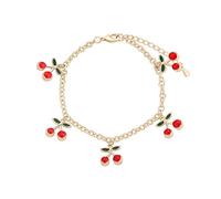 SDGBCXD, Bracelet de cheville ajustable en or rouge cerise for femme, bijou tendance, idéal for une fête,Bracelets de cheville