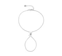 SDGBCXD, Bracelet de cheville sexy à talons hauts en cristal for femmes, chaîne de jambe, support de pied en cristal, bijoux, sandales, accessoires,Bracelets de cheville(T4 Silver)
