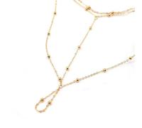 SDGBCXD, Bracelet de cheville simple en métal et cuivre avec perles, accessoire de plage créatif for femme,Bracelets de cheville(B453 1)